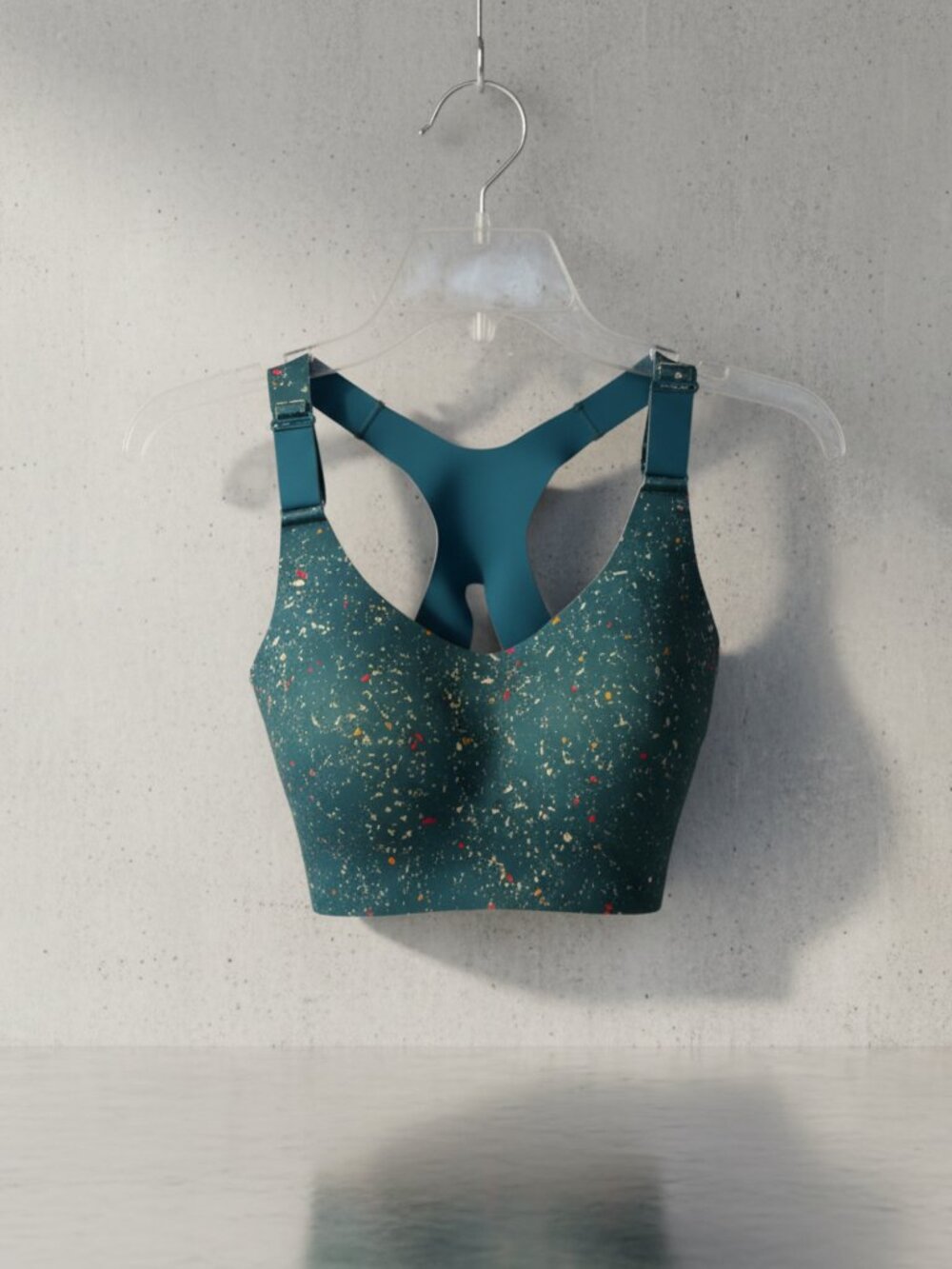 Brooks Dare Racerback Sports Bra - Teal Blue - 36DD